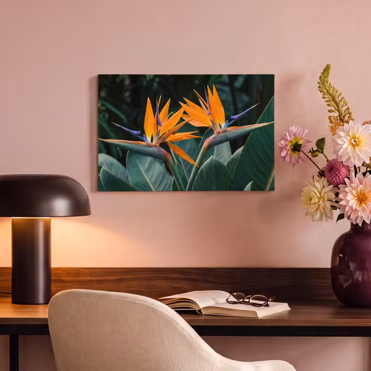 Canvas schilderij - Paradijsvogel - Bloem - Exotisch — 4