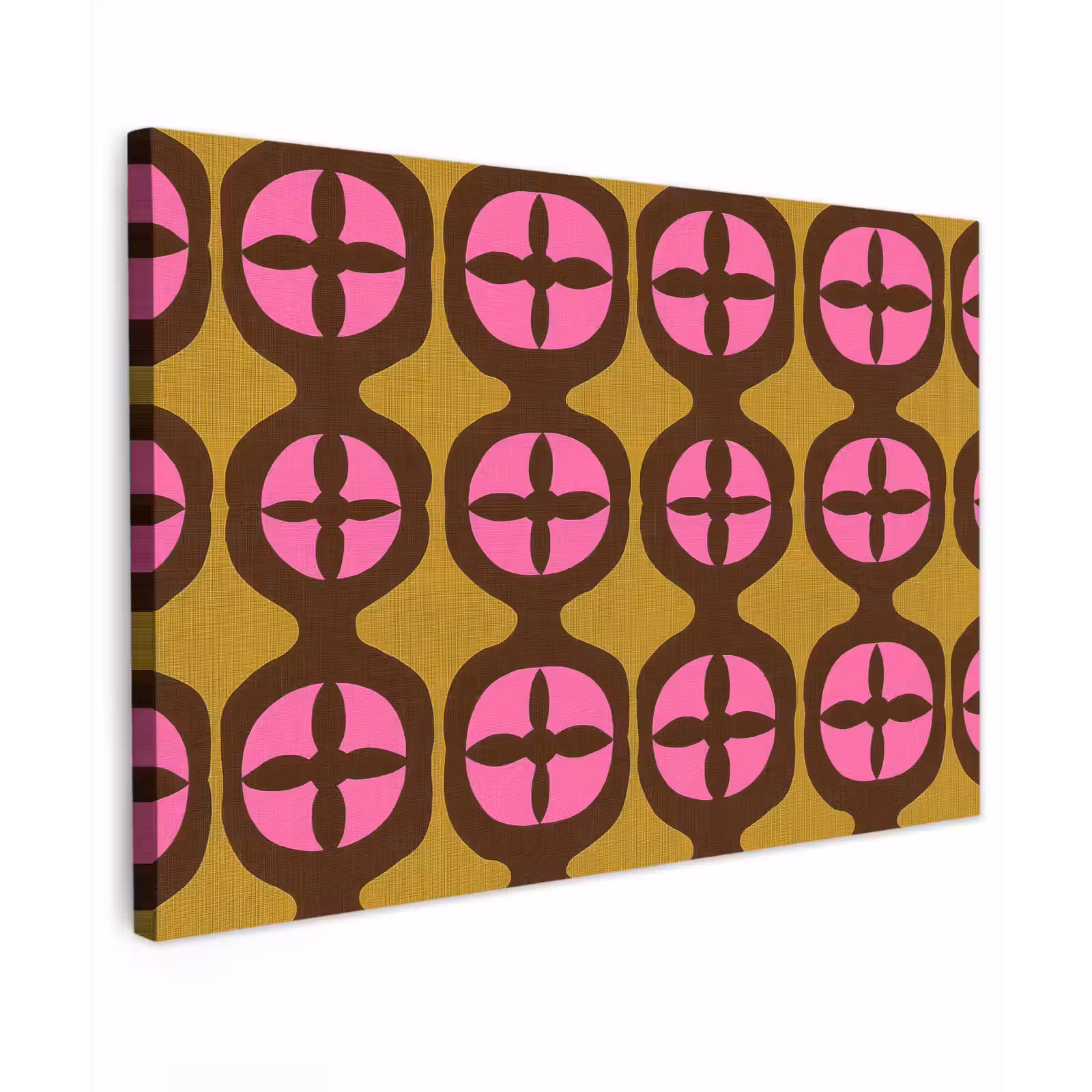 Canvas schilderij - Modern - Patroon - Roze — 1