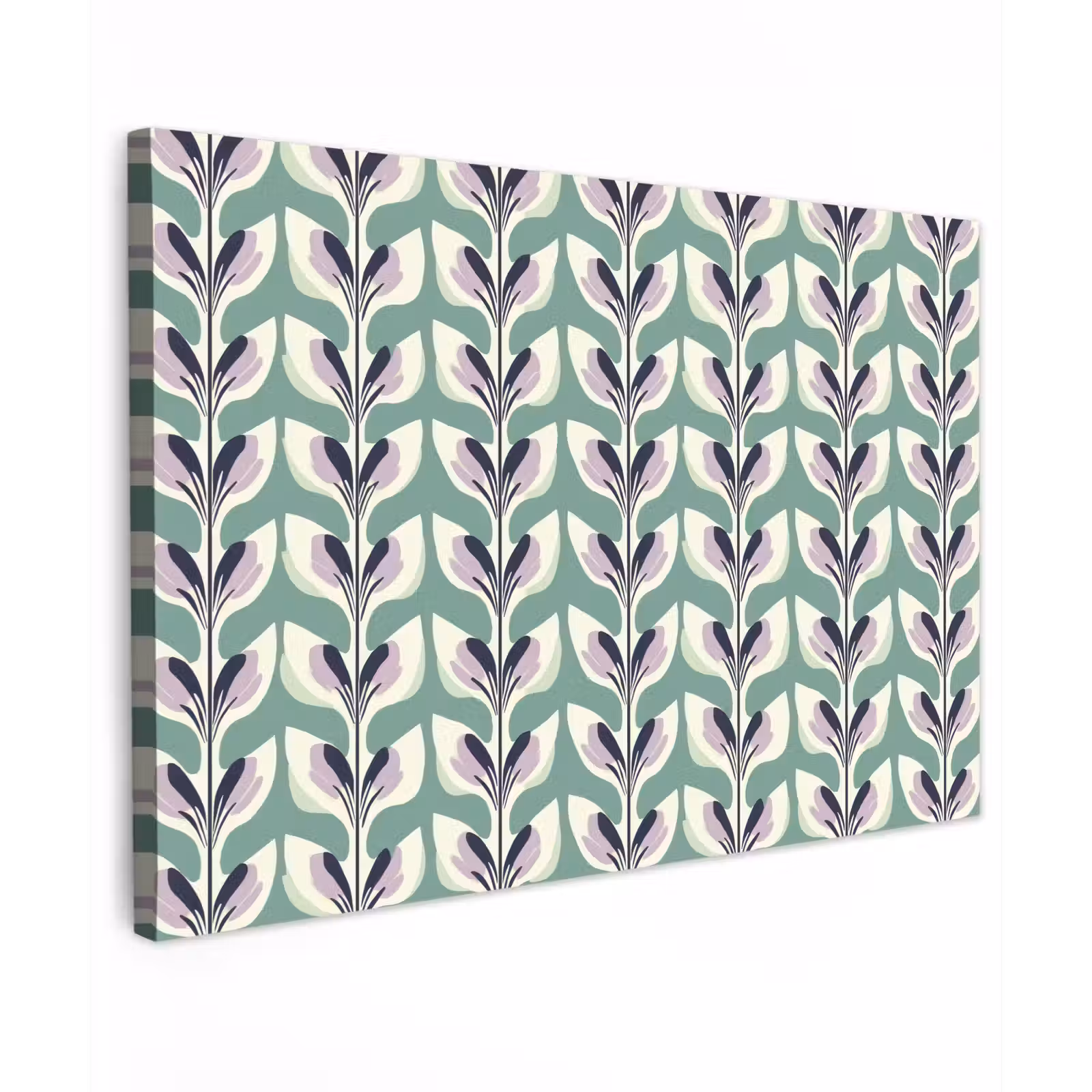 Canvas schilderij - Retro - Modern - Groen — 1