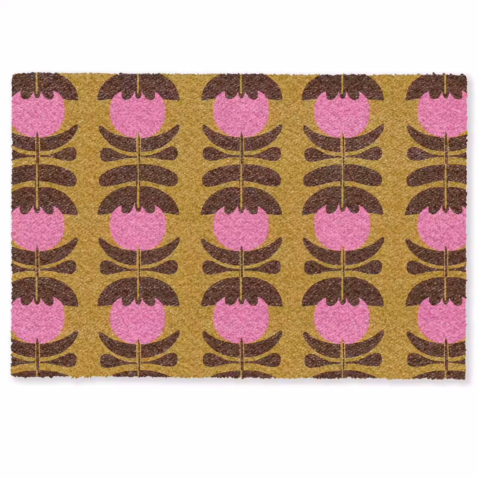 Deurmat - Abstract - Bloemen - Roze — 1