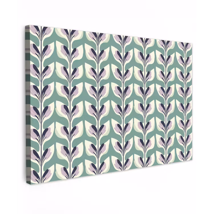 Canvas schilderij - Retro - Modern - Groen — 1