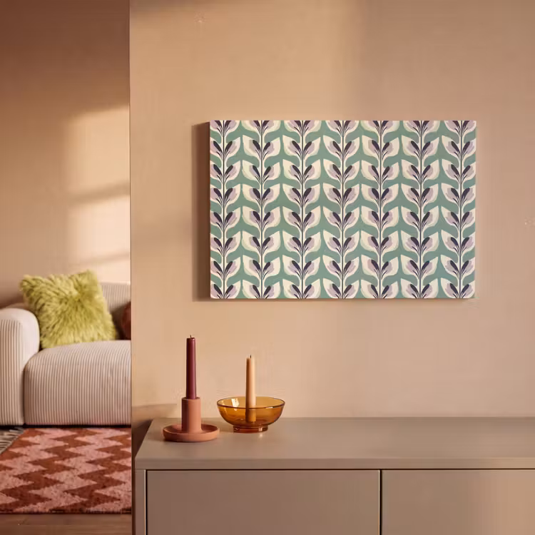 Canvas schilderij - Retro - Modern - Groen — 2