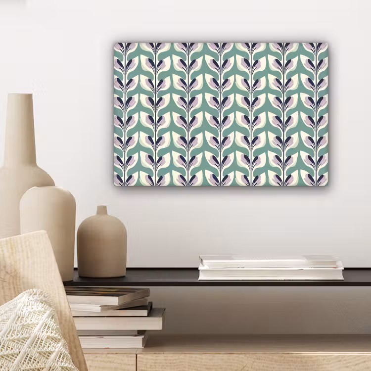 Canvas schilderij - Retro - Modern - Groen — 5
