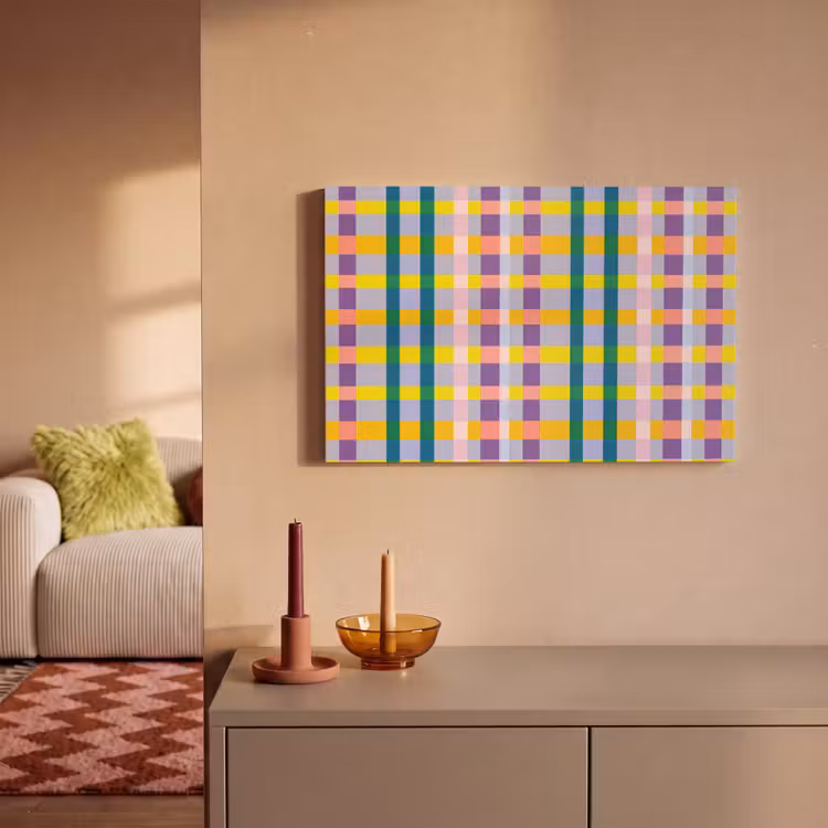 Canvas schilderij - Ruit - Patroon - Kleurrijk — 2