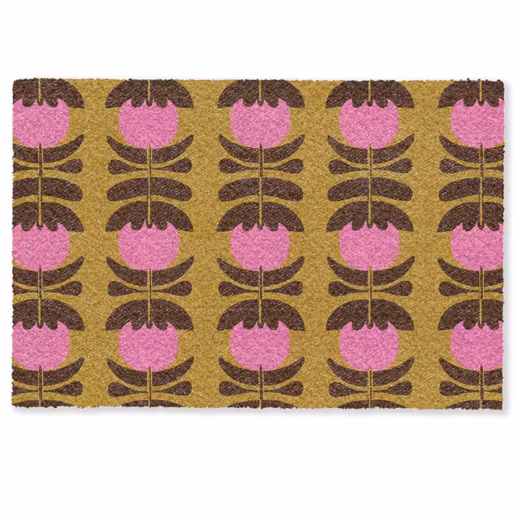 Deurmat - Abstract - Bloemen - Roze — 1