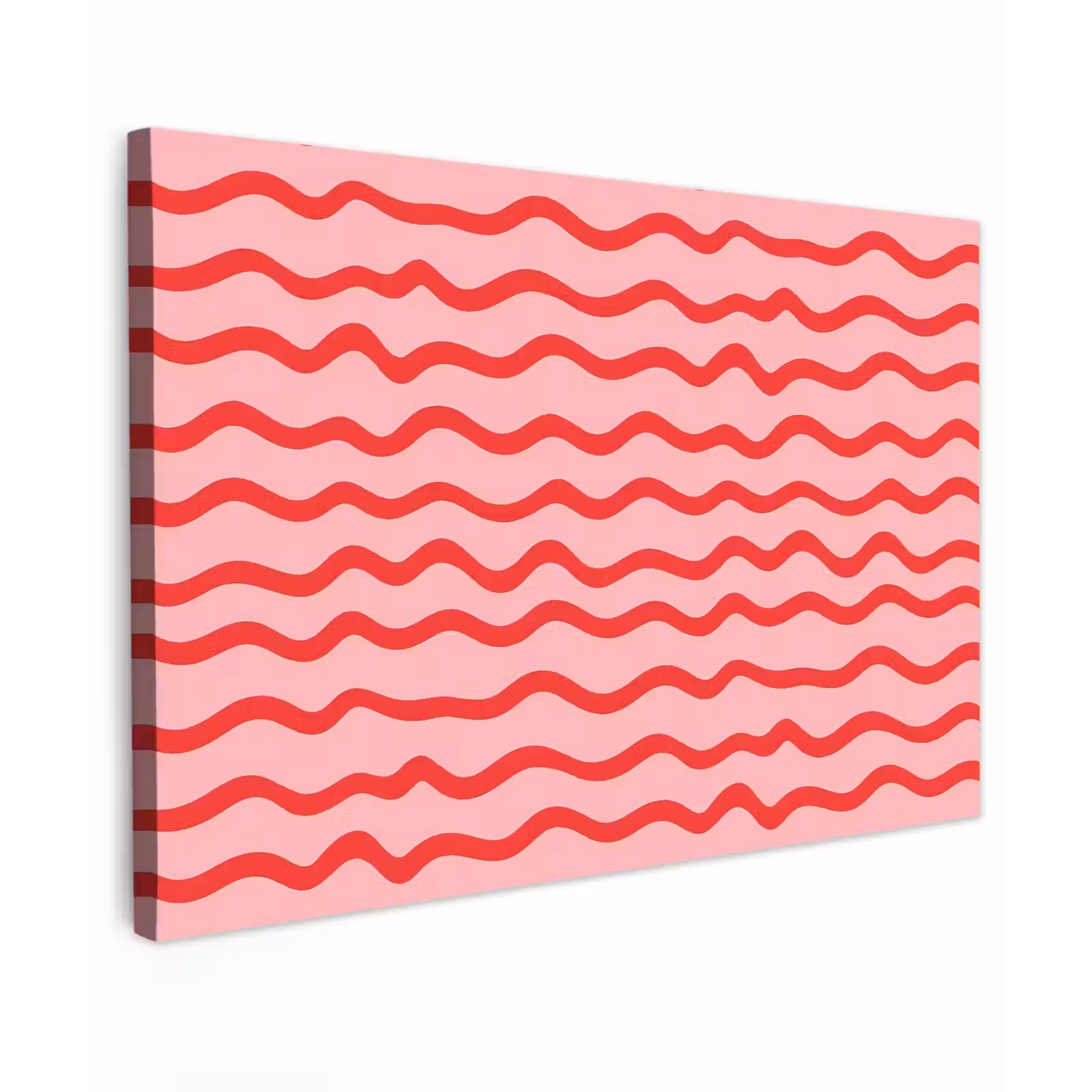 Canvas schilderij - Speels - Patroon - Rood — 1