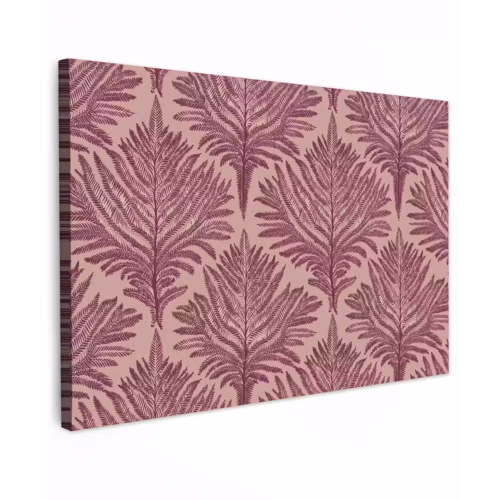Canvas schilderij - Varen - Patroon - Paars — 1