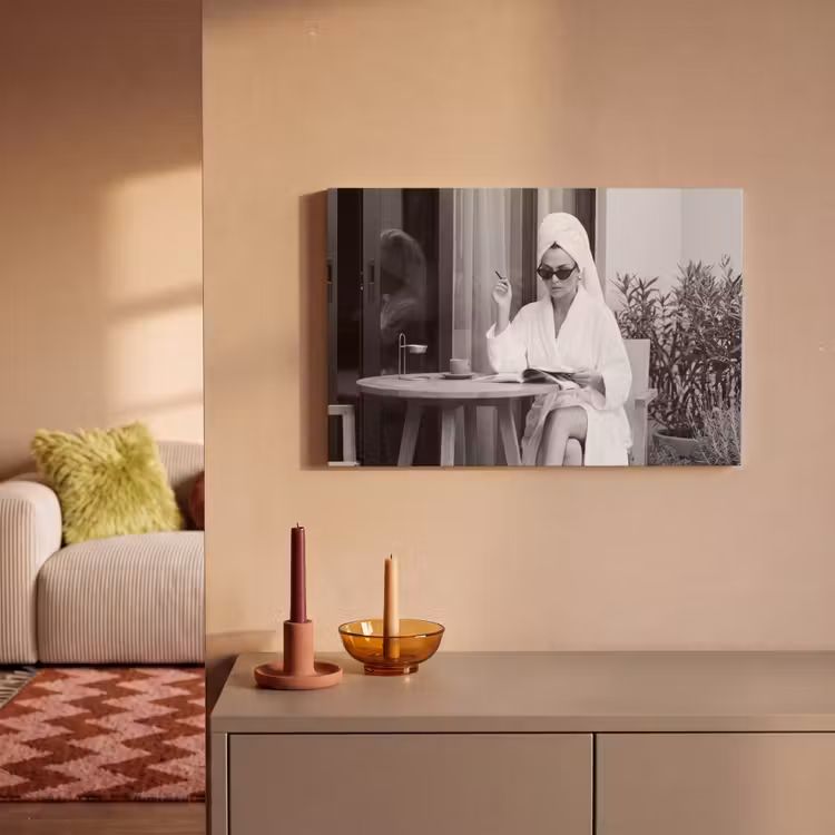 Canvas schilderij - Modern - Vrouw - Zwart - Wit — 2