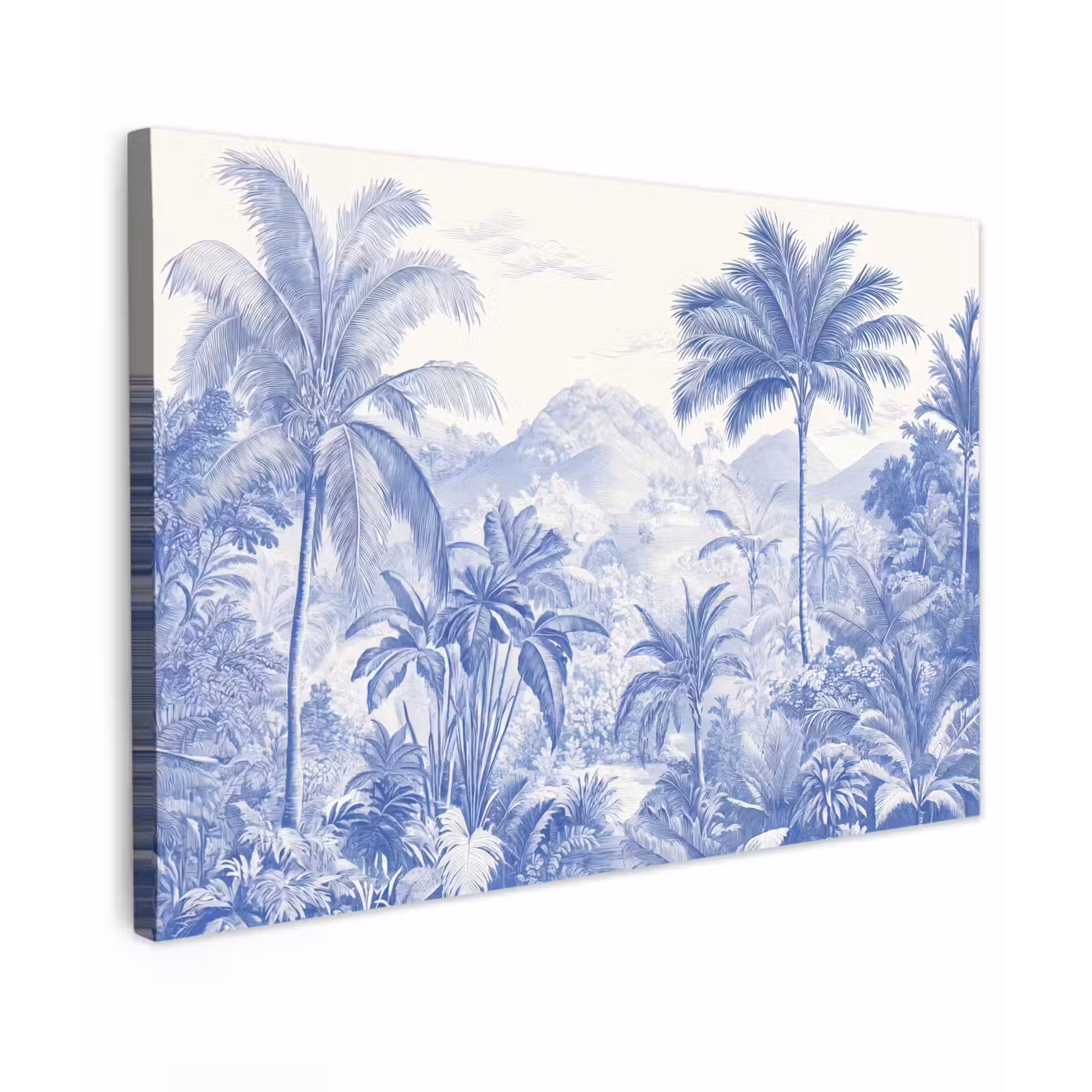 Canvas schilderij - Tropisch - Jungle - Blauw — 1