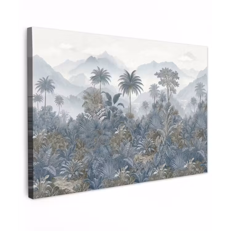 Canvas schilderij - Jungle - Landschap - Blauw — 1
