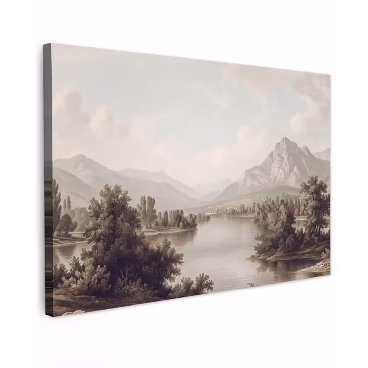 Canvas schilderij - Klassiek - Landschap - Sereen — 1