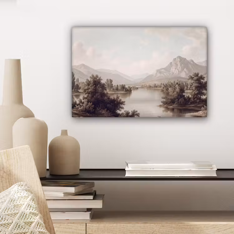 Canvas schilderij - Klassiek - Landschap - Sereen — 5
