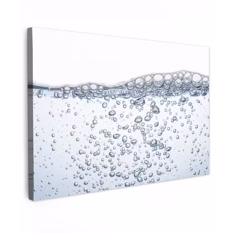 Canvas schilderij - Luchtbellen - Water - Dynamisch — 1