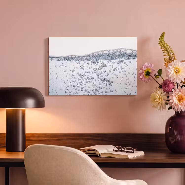 Canvas schilderij - Luchtbellen - Water - Dynamisch — 4