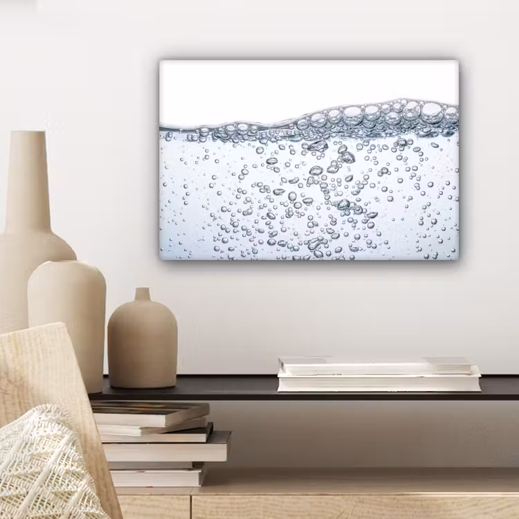 Canvas schilderij - Luchtbellen - Water - Dynamisch — 5