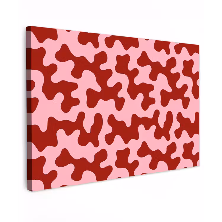 Canvas schilderij - Modern - Abstract - Rood — 1