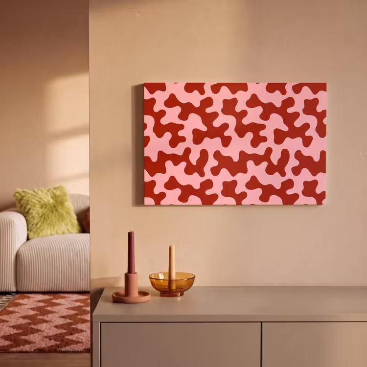 Canvas schilderij - Modern - Abstract - Rood — 2