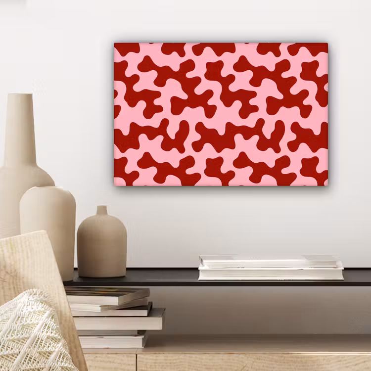 Canvas schilderij - Modern - Abstract - Rood — 5