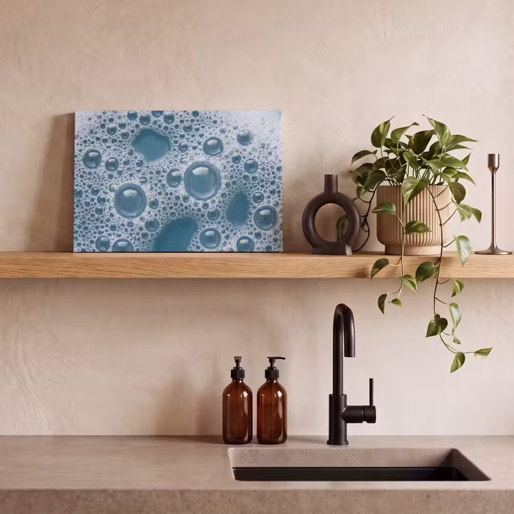 Canvas schilderij - Schuim - Water - Textuur — 3