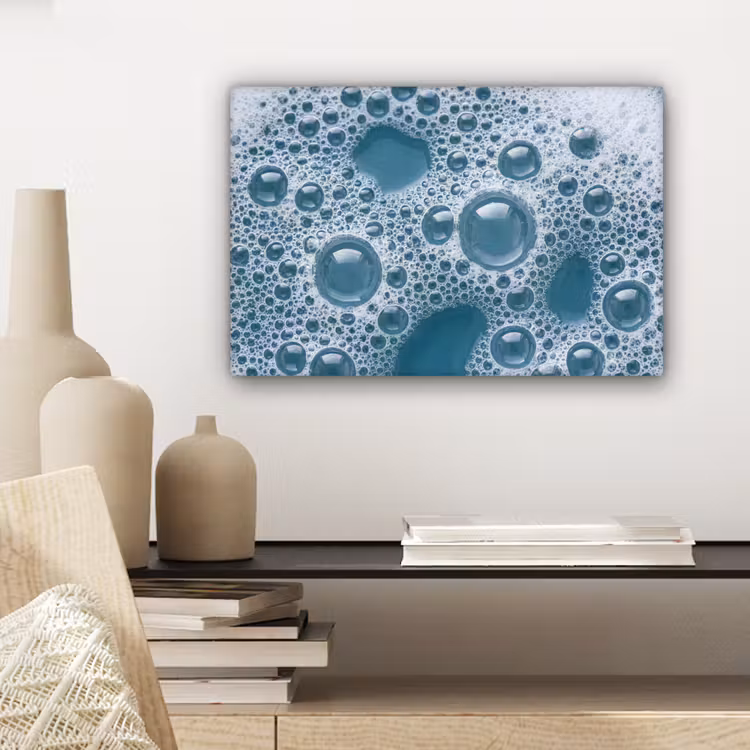 Canvas schilderij - Schuim - Water - Textuur — 5