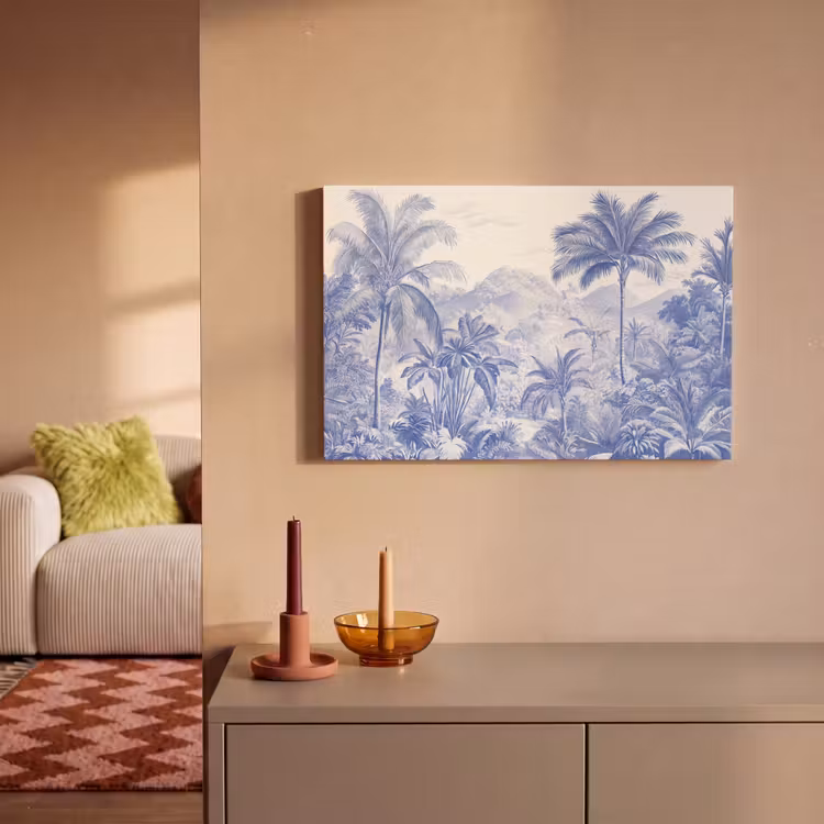Canvas schilderij - Tropisch - Jungle - Blauw — 2