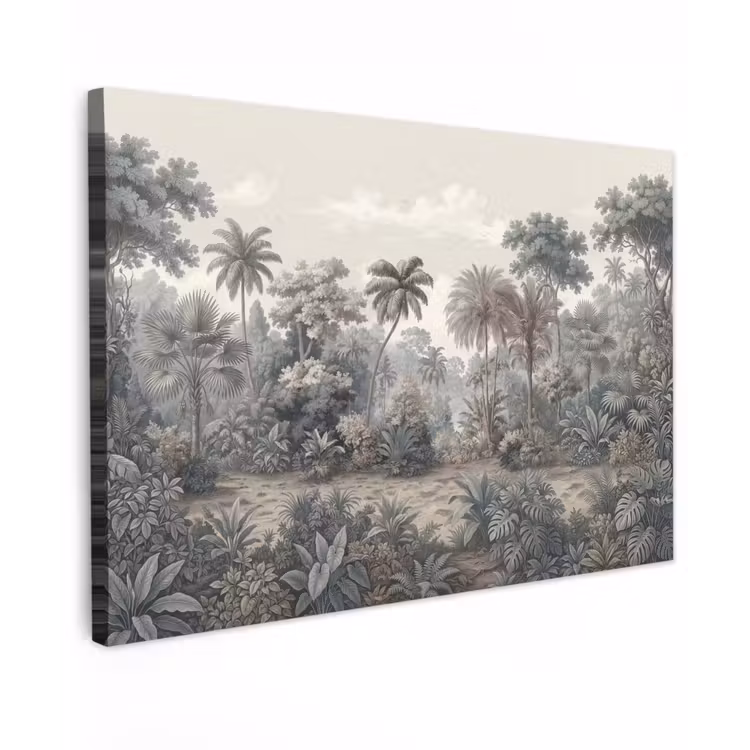 Canvas schilderij - Tropisch - Landschap - Illustratie — 1