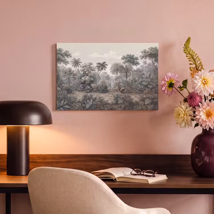 Canvas schilderij - Tropisch - Landschap - Illustratie — 4
