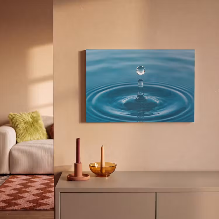 Canvas schilderij - Waterdruppel - Water - Oppervlakte — 2