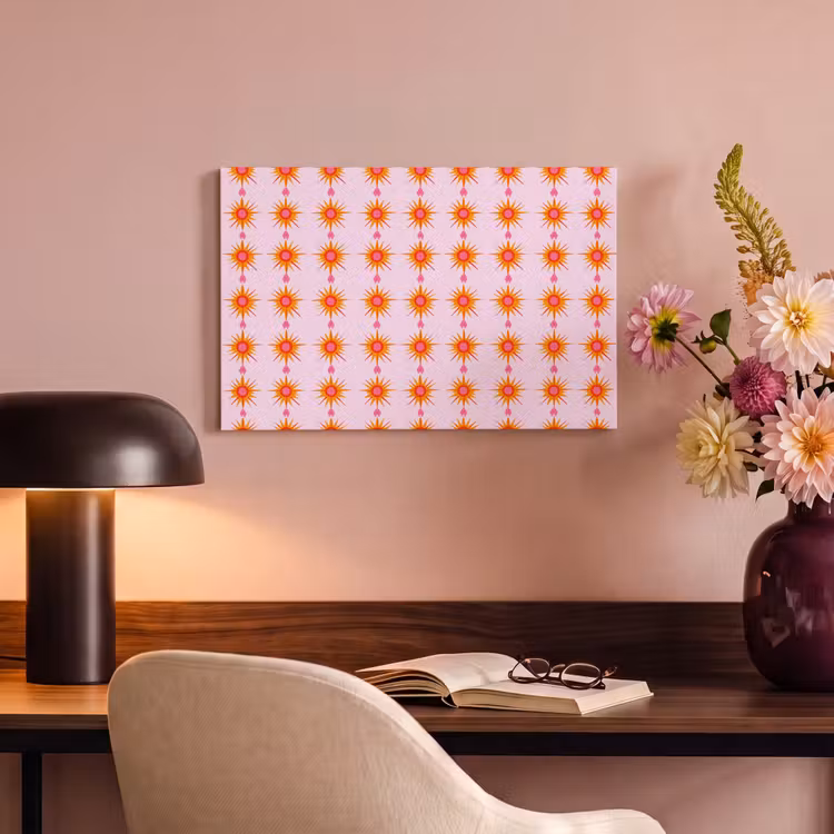 Canvas schilderij - Zon - Motief - Roze — 4