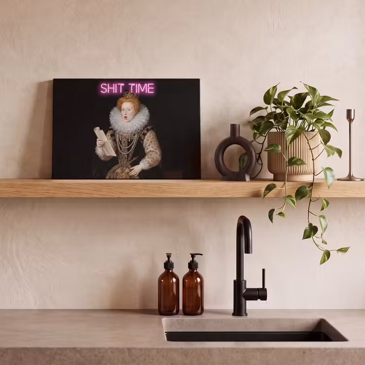Canvas schilderij - Portret - Humor - Neon — 3