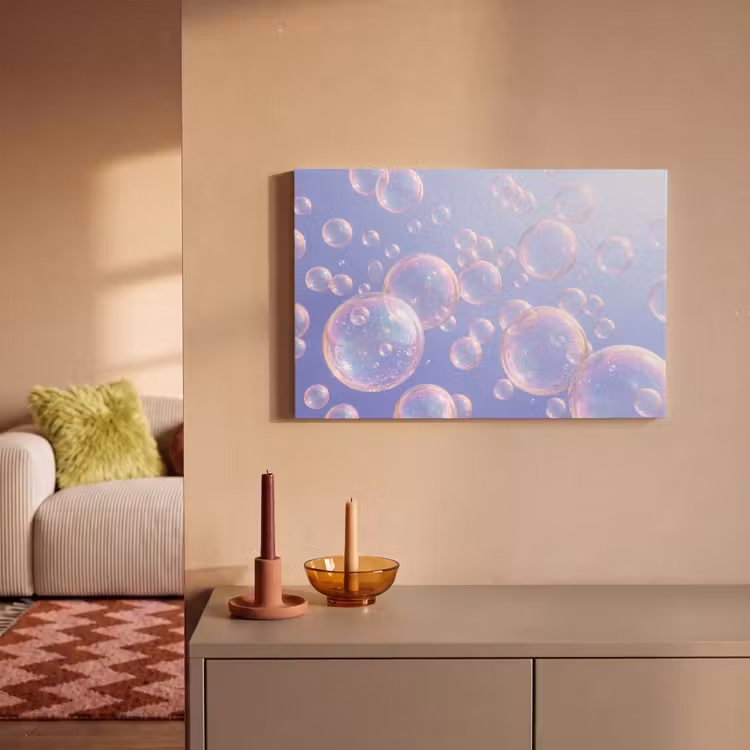Canvas schilderij - Pastel - Bubbels - Dromerig — 2