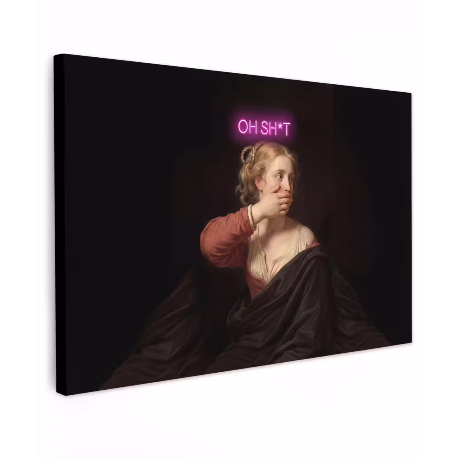 Canvas schilderij - Quote - Neon - vrouw — 1