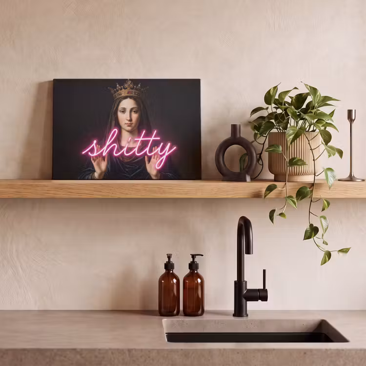 Canvas schilderij - Ironisch - Tekst - Neon — 3