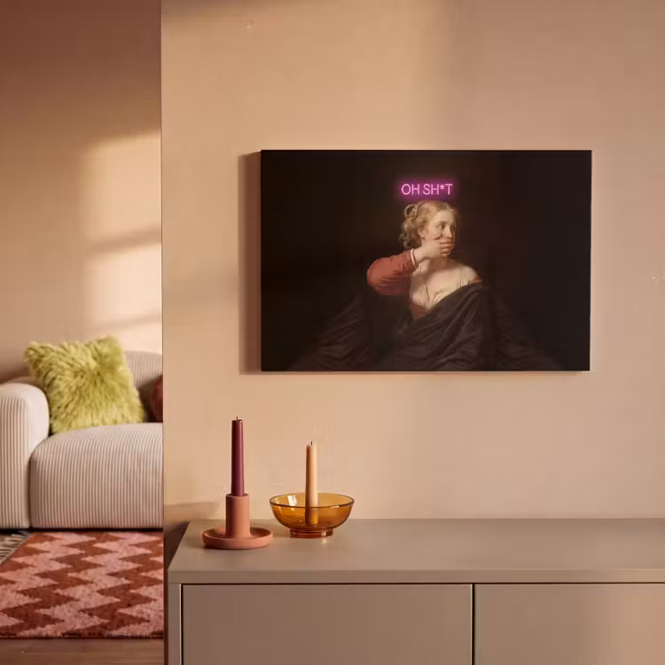 Canvas schilderij - Quote - Neon - vrouw — 2