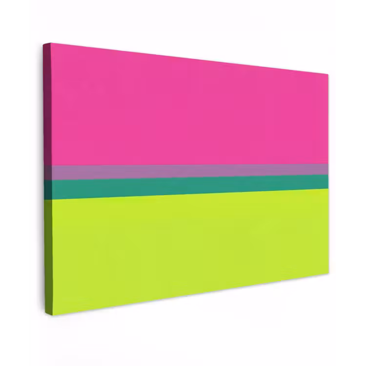 Canvas schilderij - Strepen - Modern - Kleurrijk — 1