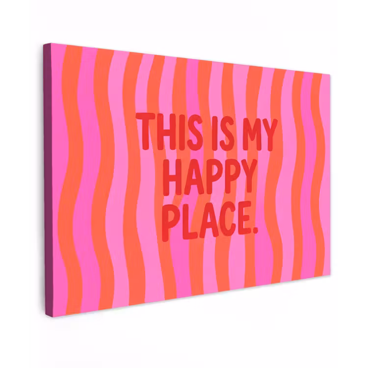 Canvas schilderij - Tekst - Modern - Kleurrijk — 1