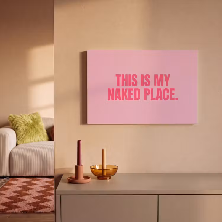 Canvas schilderij - Tekst - Modern - Roze — 2
