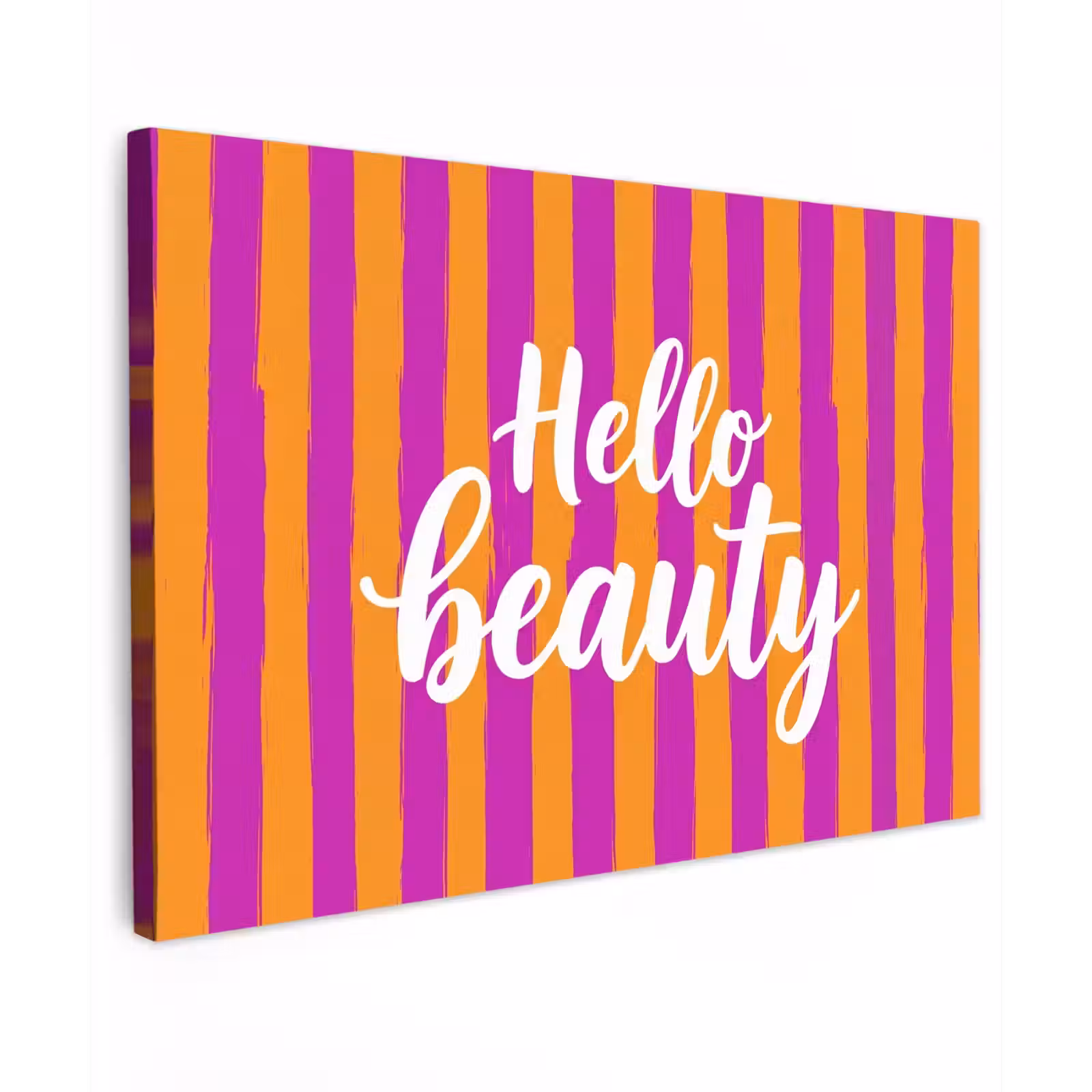 Canvas schilderij - Modern - Hello - Oranje — 1