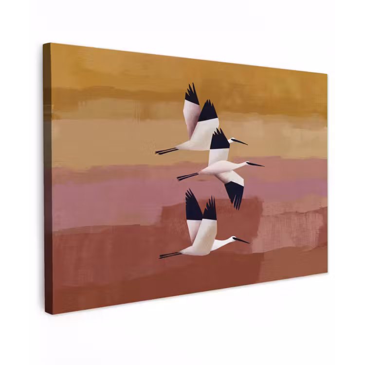 Canvas schilderij - Vogels - Snavel - Abstract — 1