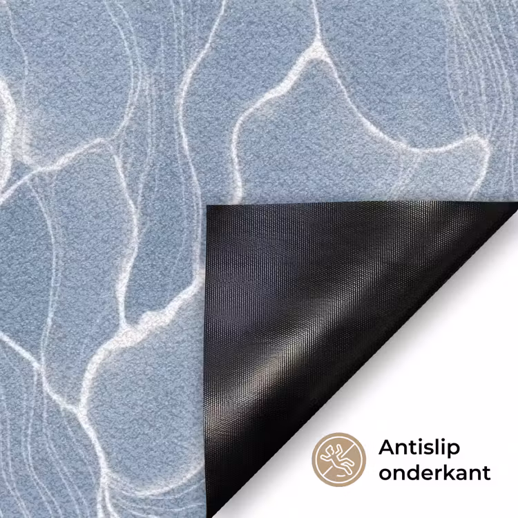 Deurmat - Abstract - Blauw - Bladeren — 5