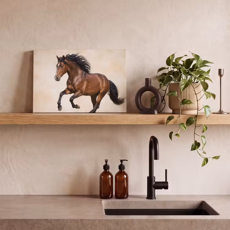 Canvas schilderij - Paard - Galop - Energie — 3