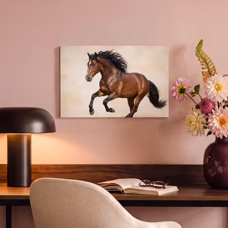 Canvas schilderij - Paard - Galop - Energie — 4