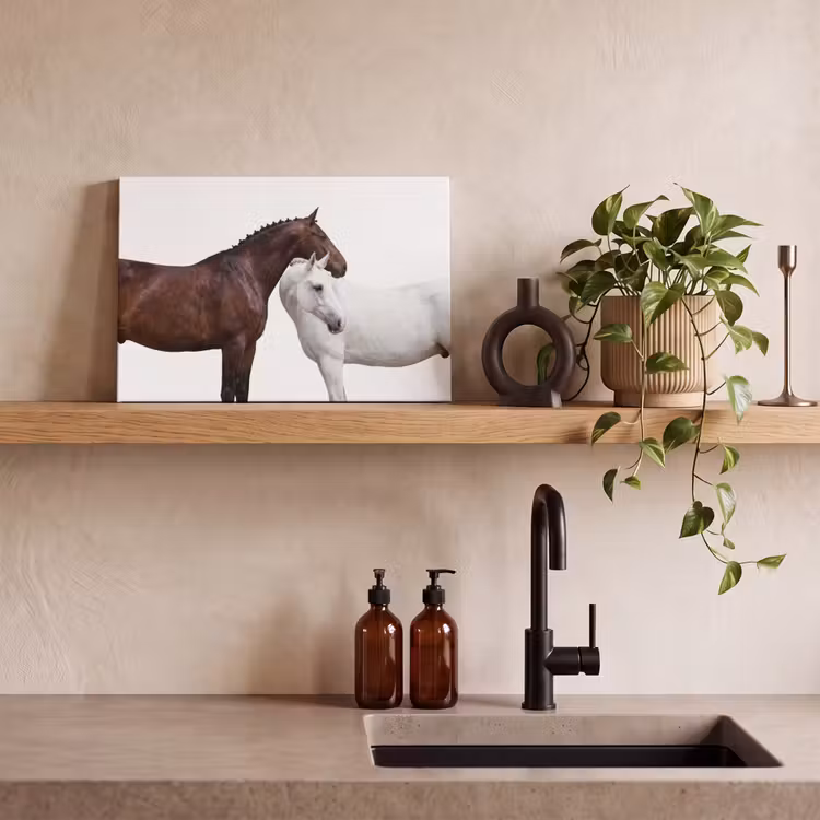 Canvas schilderij - Paard - Modern - Balans — 3