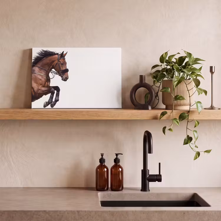 Canvas schilderij - Paard - Springen - Modern — 3