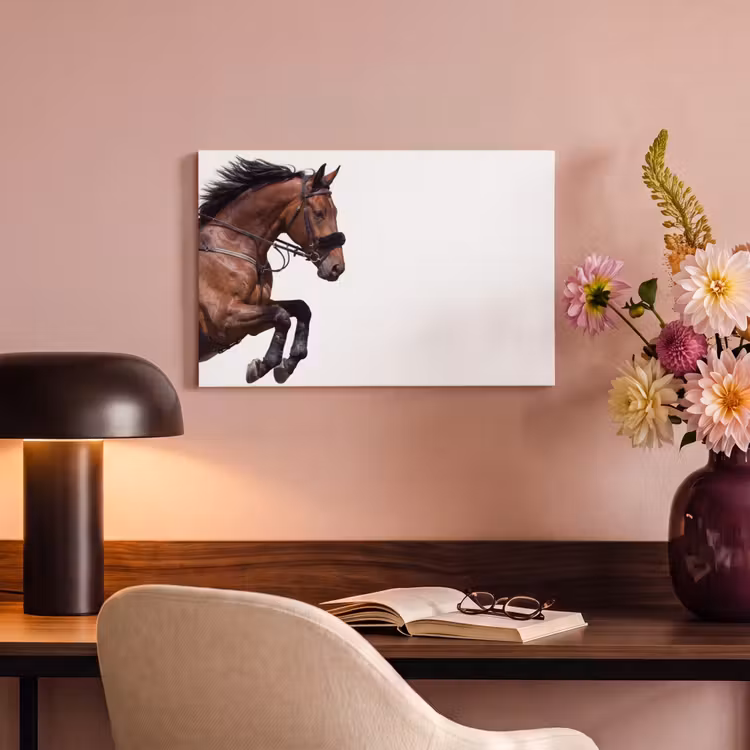Canvas schilderij - Paard - Springen - Modern — 4