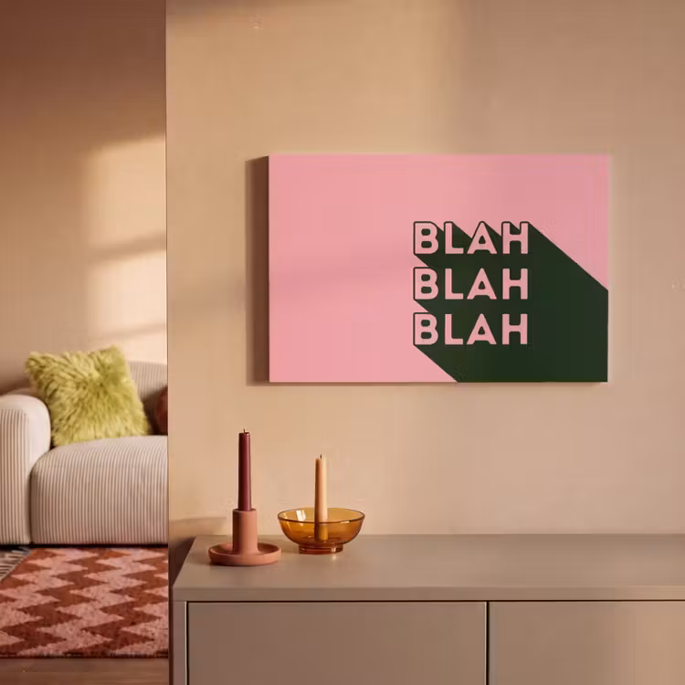 Canvas schilderij - Tekst - Grafisch - Groen - Schaduw — 2