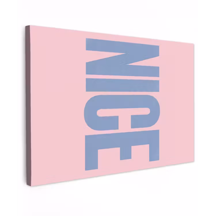 Canvas schilderij - Nice - Paars - Roze — 1