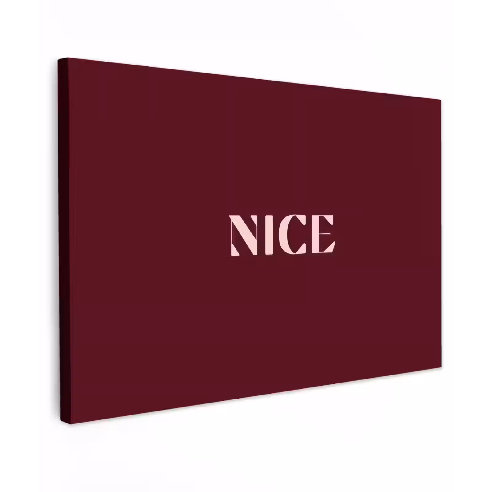 Canvas schilderij - Nice - Bordeaux - Roze — 1