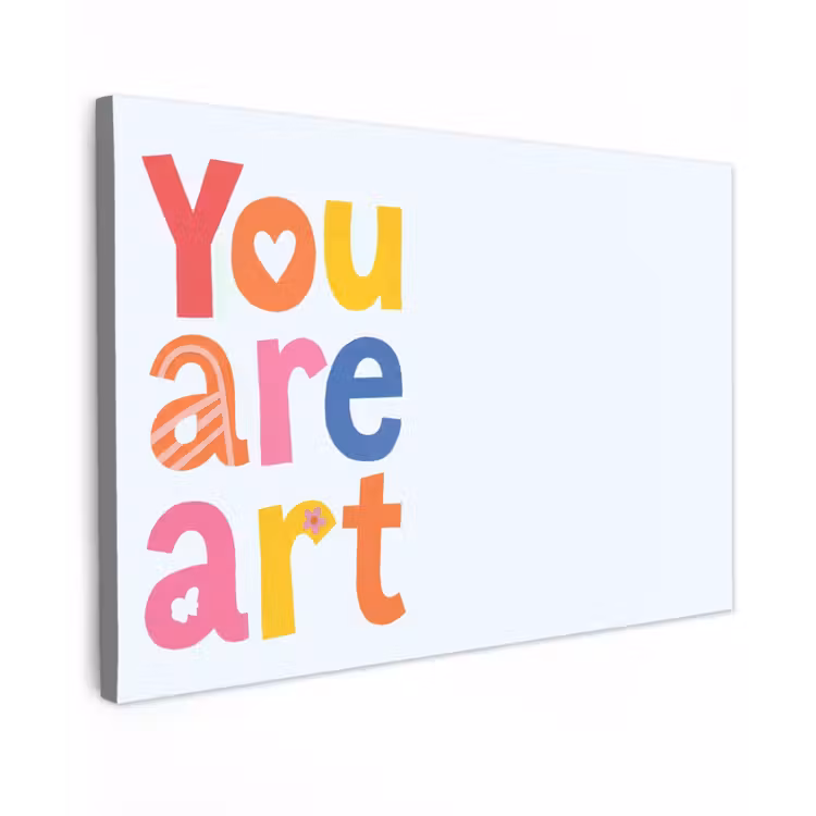 Canvas schilderij - You are art - Kleurrijk - Grafisch — 1