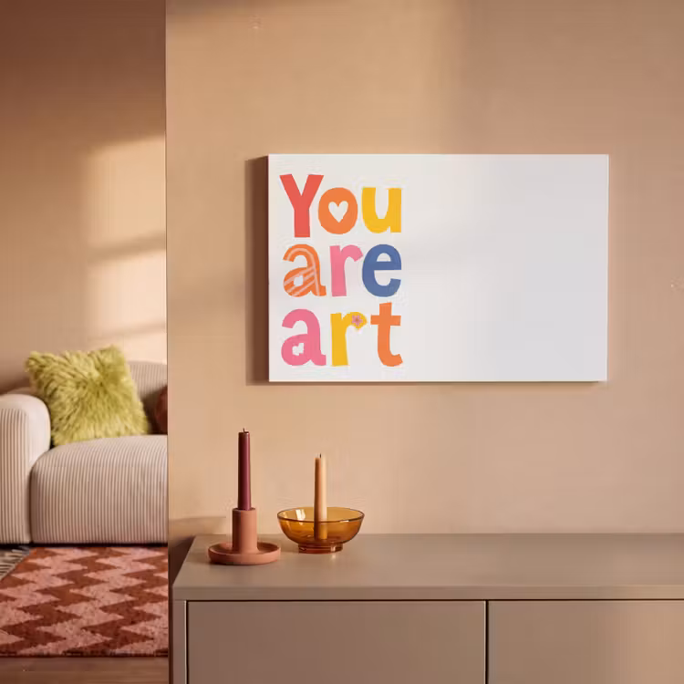 Canvas schilderij - You are art - Kleurrijk - Grafisch — 2